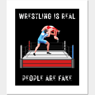 funny wrestling Posters and Art